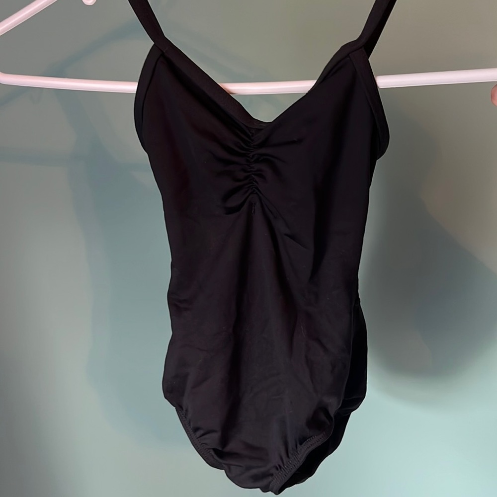 Black leotard- dance leotard- ballet leotard